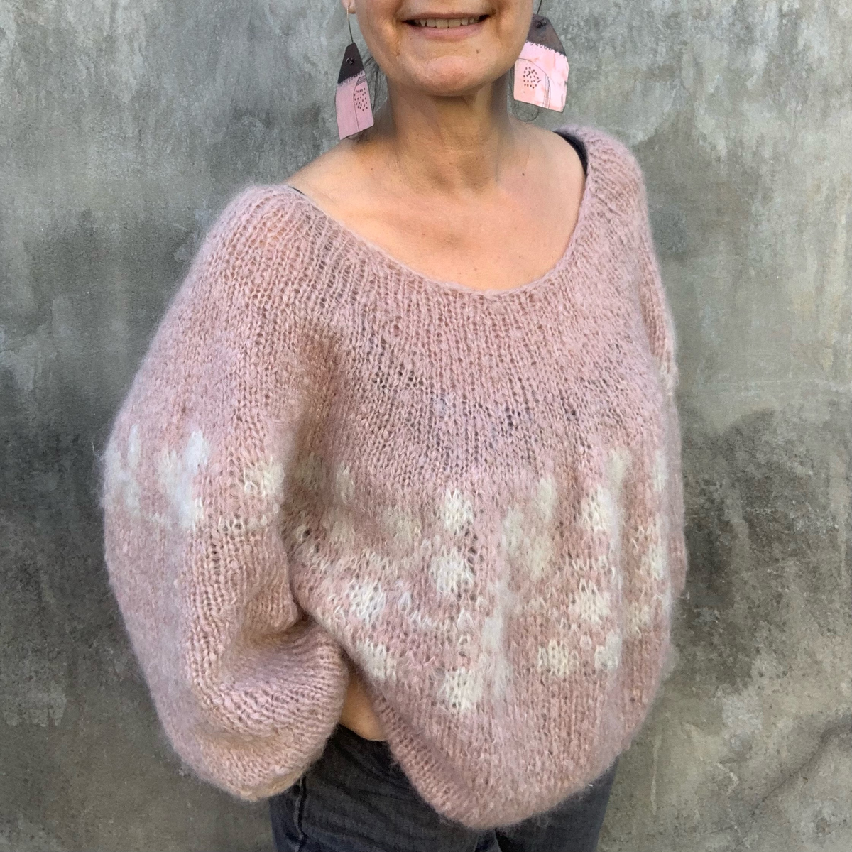 Floral Kokon Blouse Yarn Kit Hand Make Create