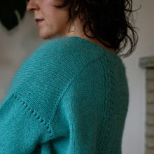Adventitious Sweater by Olga Putano Yarn Kit - Size 1 - Aqua Green