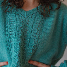 Adventitious Sweater by Olga Putano Yarn Kit - Size 5 - Aqua Green