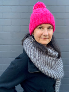 Jason's Cashmere Hat Yarn Kit - Hot Pink