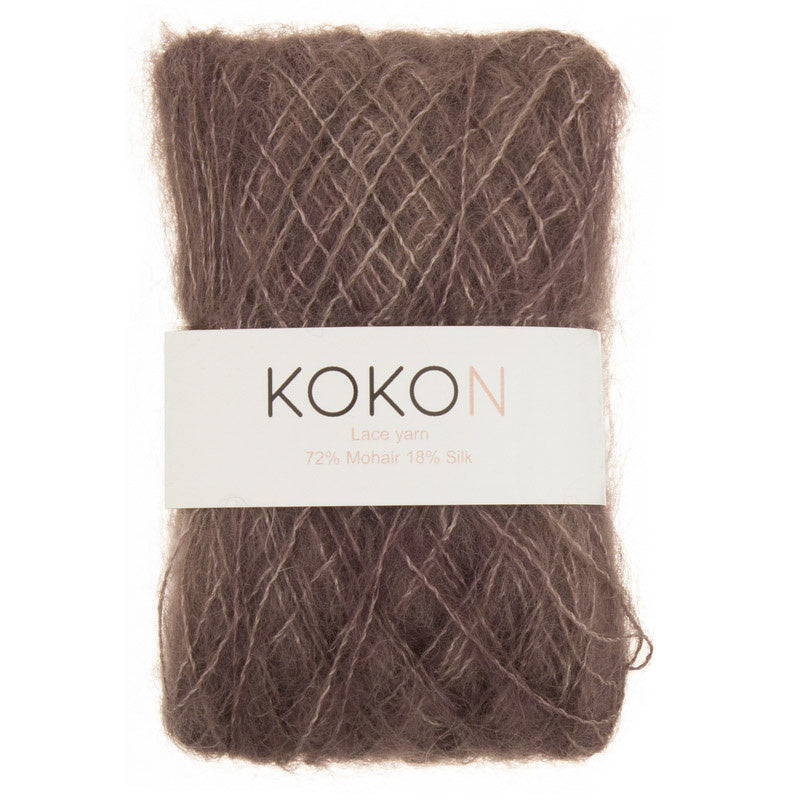 Shelly Pullover Kokon Kidsilk Lace Yarn Kit Sizes 1, 2 and 3 Rust