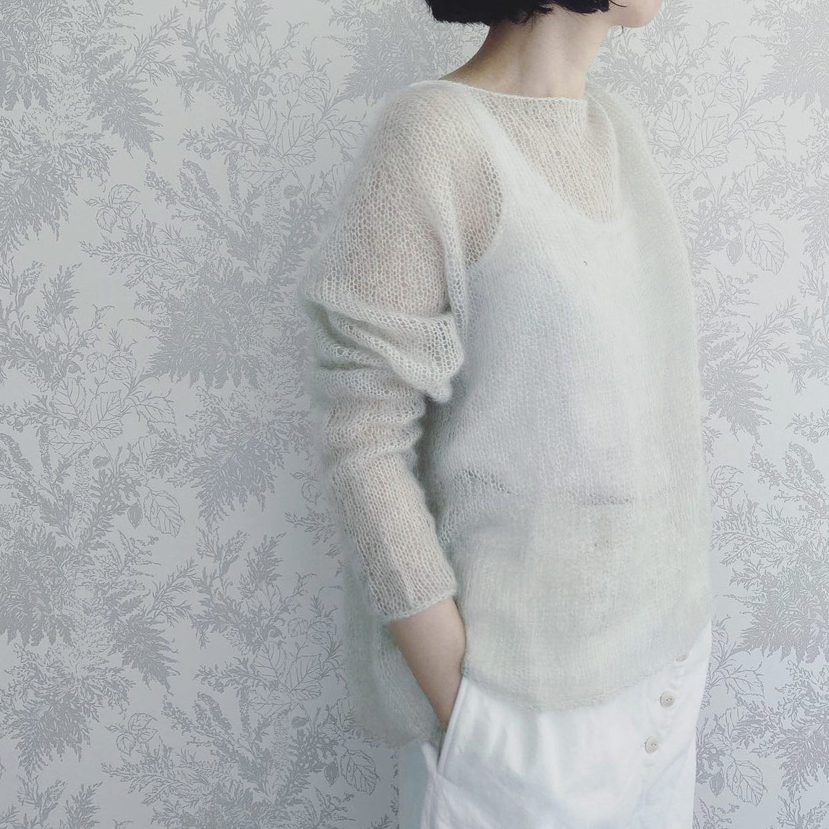 Shelly Pullover Kokon Kidsilk Lace Yarn Kit Sizes 1, 2 and 3 Dare