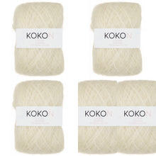 Shelly Pullover Kokon Kidsilk Lace Yarn Kit Sizes 4, 5 and 6 - Ice