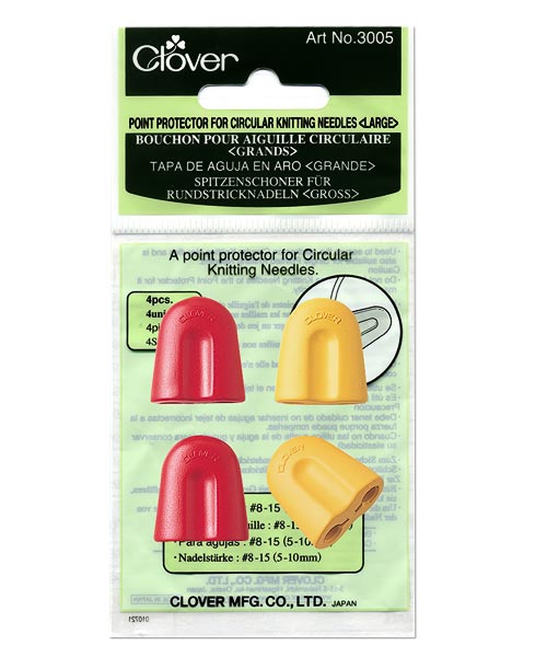Clover Point Protector for Circular Knitting Needles - Large