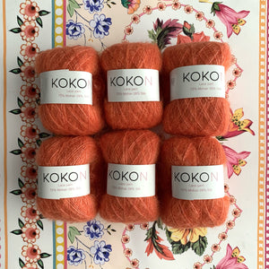 Shelly Pullover Kokon Kidsilk Lace Yarn Kit Sizes 7, 8 and 9 - Dare