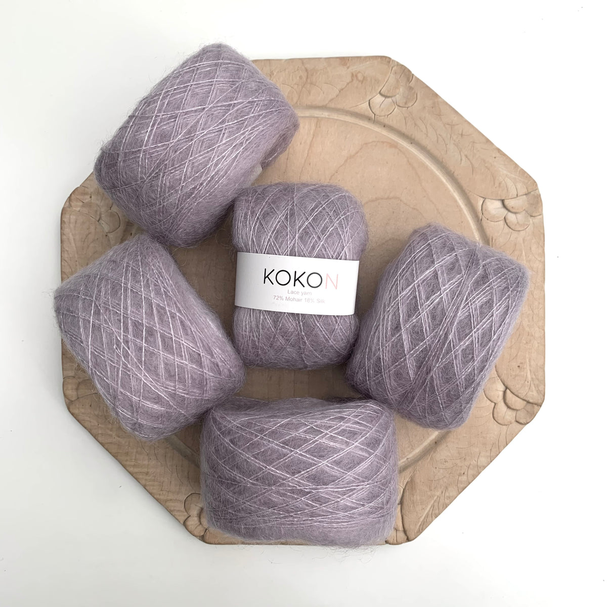 Shelly Pullover Kokon Kidsilk Lace Yarn Kit Sizes 4, 5 and 6 Mineral