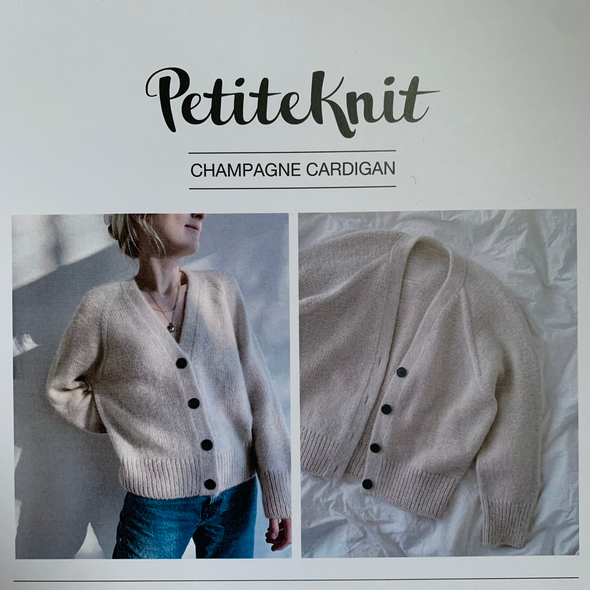 Champagne Cardigan Petiteknit PetiteKnit April Cardigan Paper