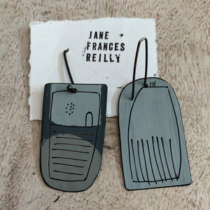 Jane Frances Reilly - Grey Apron Earrings