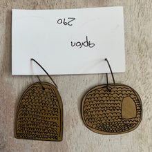 Jane Frances Reilly - Blue and Black Apron Earrings