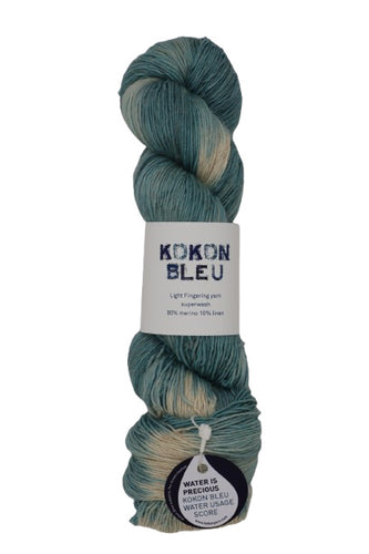 KOKON BLEU - Merino Linen - Tie Dye - O-Bleu