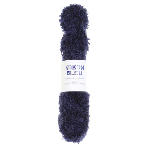 KOKON BLEU Slubby Mohair Semi Solid