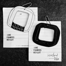 Jane Frances Reilly - Black and White Window Earring
