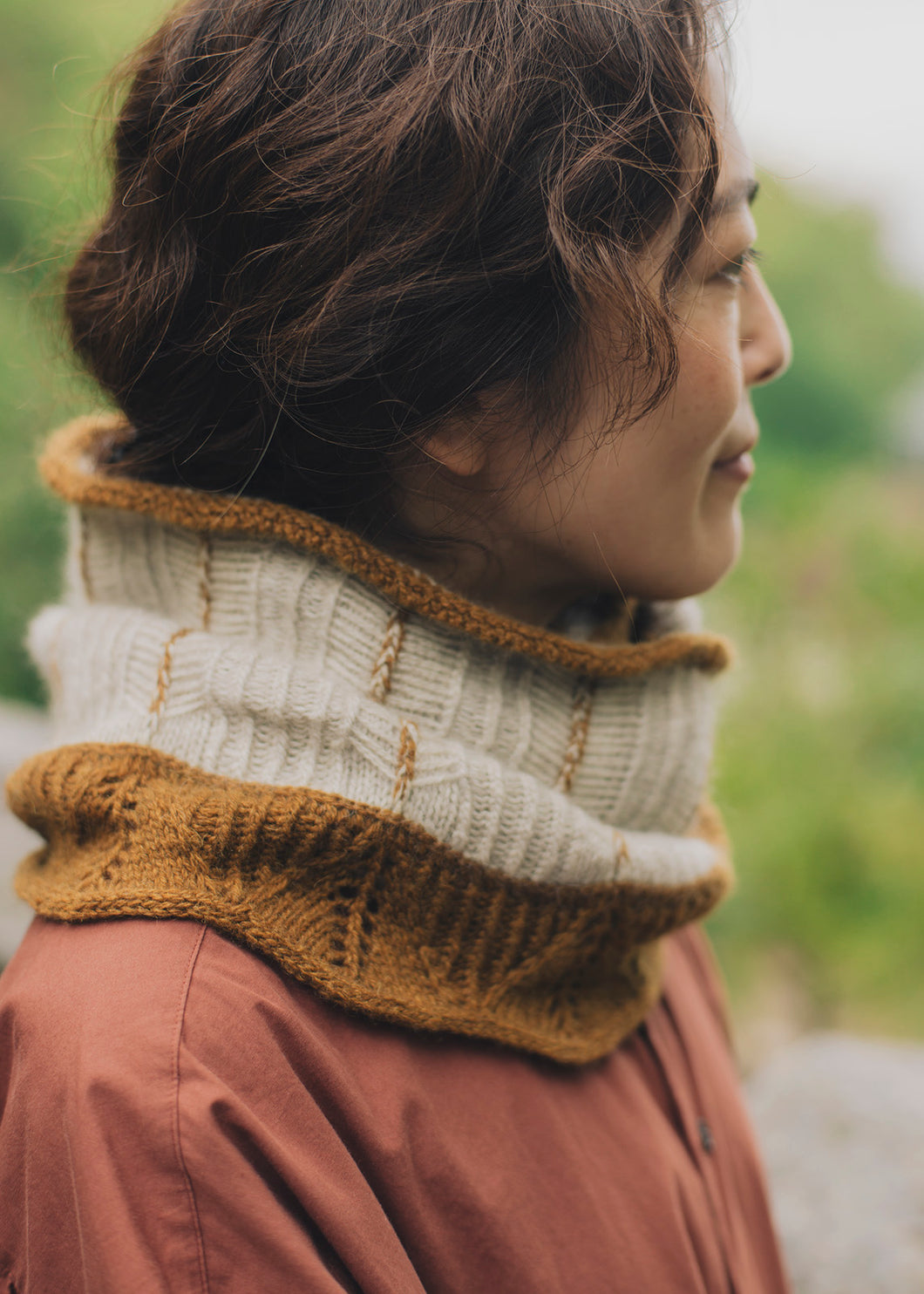 Cérès by Béatrice Mase mYak Baby Yak Lace Yarn Kit - Oatmeal and Mustard