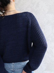A sweater that does not have a name by Eri Shimizu Yarn Kit - Size 4, 5 & 6 - Jean Michel Semi Solid