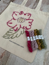 Kokon Yarn Flower Embroidery Bag Kit by Michelle Du Plessis