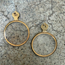 Jane Frances Reilly - Antique c1915's Trial Lens Optometry Earrings 0.50 & 4