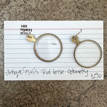 Jane Frances Reilly - Antique c1915's Trial Lens Optometry Earrings 5.5 & 2.5