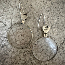 Jane Frances Reilly - Antique c1915's Trial Lens Optometry Earrings 0.25 & 0.75