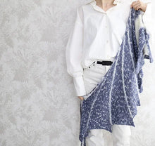 Where Tides Meet by Eri Shimizu KOKON BLEU Yarn Kit - Combination Size 2 Jean Michel Tie Dye & Bleu Speckle