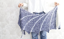 Where Tides Meet by Eri Shimizu KOKON BLEU Yarn Kit - Combination Size 2 Jean Michel Tie Dye & Bleu Speckle