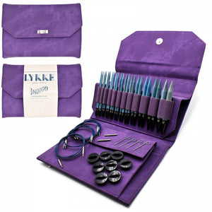 Lykke Indigo 5" Interchangeable Circular Knitting Needle Set - Violet Fabric - JUST ARRIVED