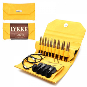 Lykke Umber 3.5" Interchangeable Circular Knitting Needle Set - Dandelion Fabric - JUST ARRIVED