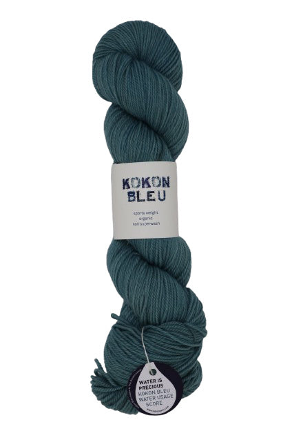 KOKON BLEU Sports Weight O-BLEU Semi Solid Non Superwash