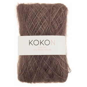 Shelly Pullover Kokon Kidsilk Lace Yarn Kit Sizes 1, 2 and 3 - Rust