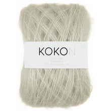 Crystalline Shawl Yarn Kit - Large - Kokon Merino Linen Licorice and Kokon Kidsilk Mohair Pistachio