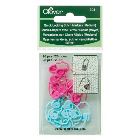 Clover Quick Lock Stitch Markers - Medium