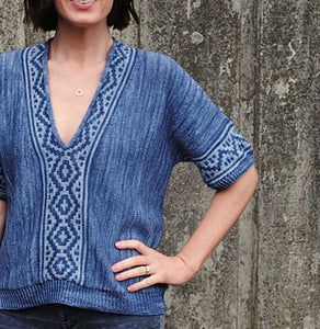 Nomad Tee Yarn Kit - Jean Michel Colourway - Sizes XS and S