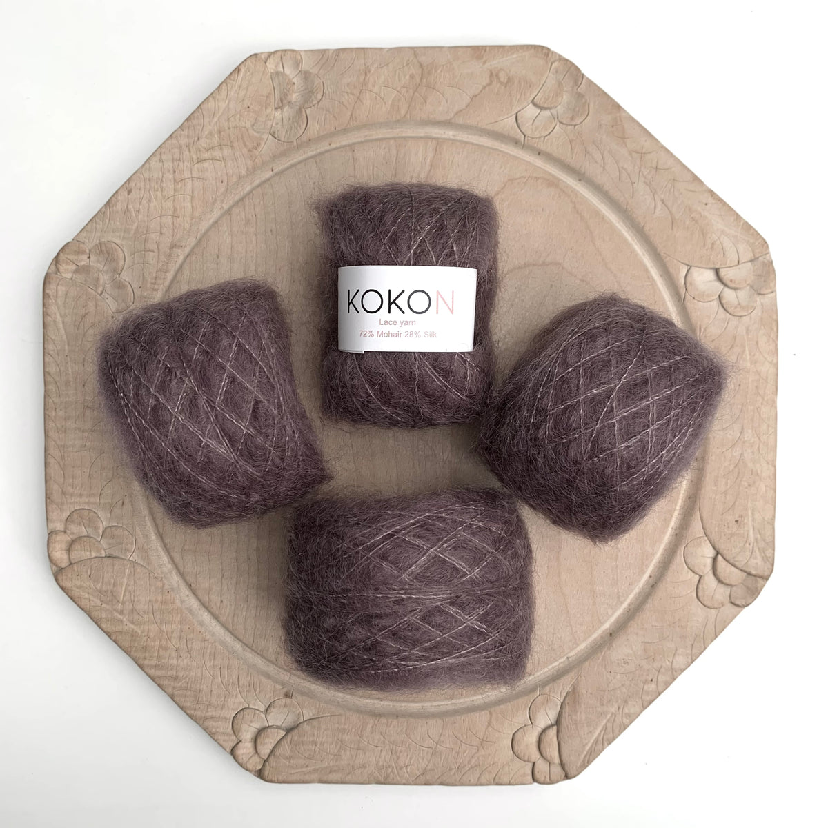 Shelly Pullover Kokon Kidsilk Lace Yarn Kit Sizes 1, 2 and 3 Rust