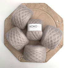 Shelly Pullover Kokon Kidsilk Lace Yarn Kit Sizes 4, 5 and 6 - Moon