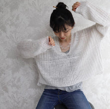 Shizen (Tee Pullover) Yarn Kit - Long Sleeve Pullover - 2XL - Boyfriend Jean Denim