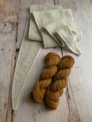 Sophie Scarf by Petiteknit Jane's Version Yarn Kit - One Size - Mustard