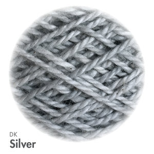 MoYa 100% Cotton DK - 50gram ball  - Silver (Solids)