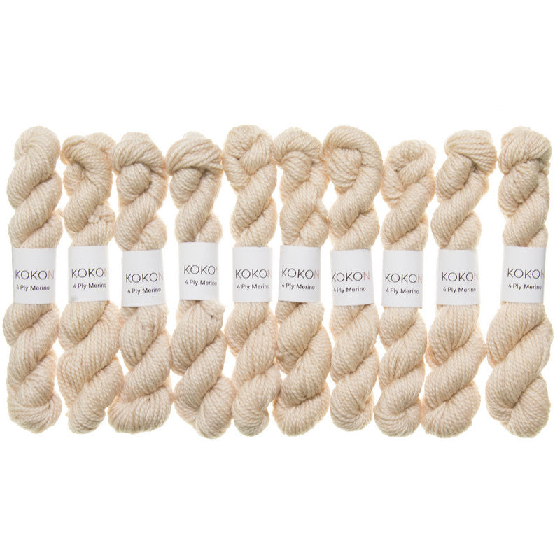 KOKON - Fingering Weight Merino Mini Skein - Stone