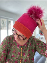 A.N.T. (A New Take) Hat Yarn Kit by Aimee DeBaun - Saffron and Sweet Kiss