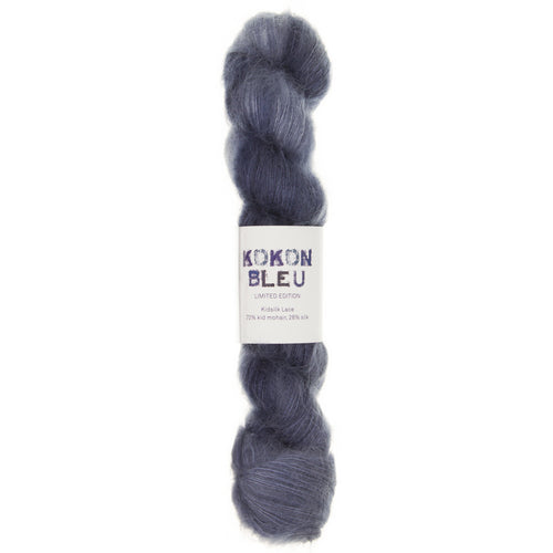 Noraneko Yarn Kit - Three Quarter Sleeve - Size 1 - KOKON BLEU Jean Michel Semi Solid
