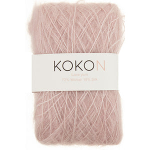 Shelly Pullover Kokon Kidsilk Lace Yarn Kit Sizes 1, 2 and 3 - Rose Gold
