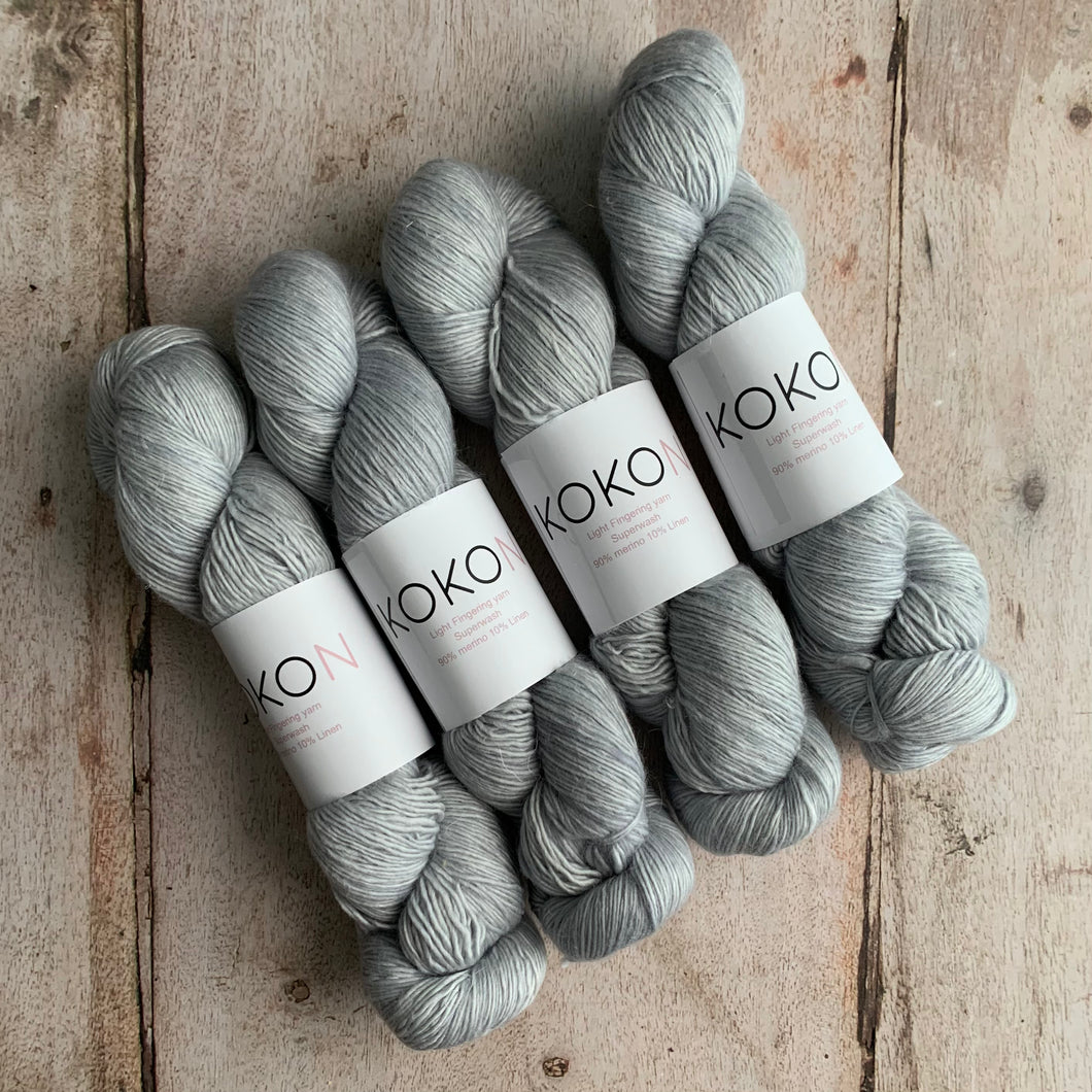 Kigi Pullover Yarn Kit - Sizes 4, 5, & 6 - One Colour - Dew