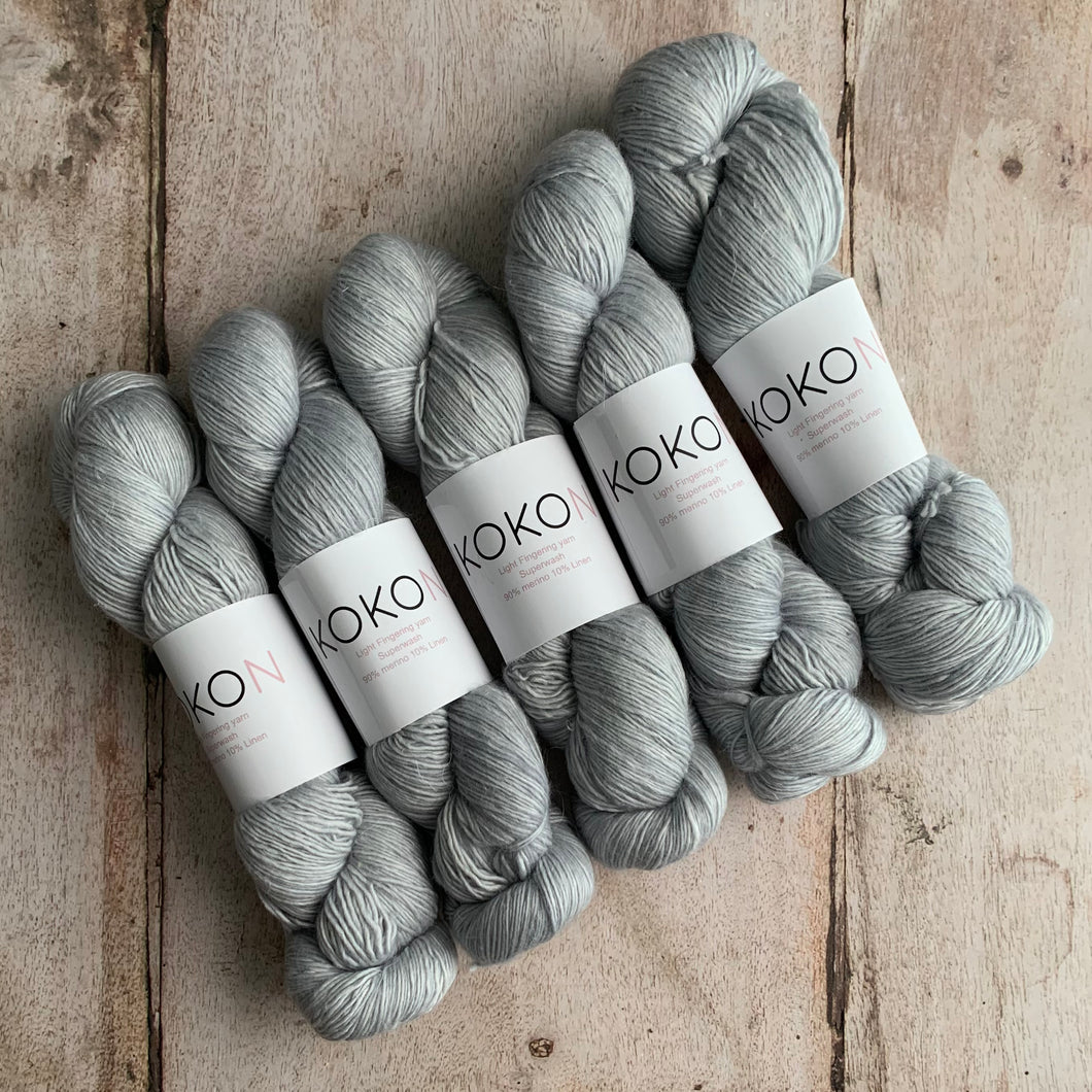 Kigi Pullover Yarn Kit - Sizes 7 & 8- One Colour - Dew
