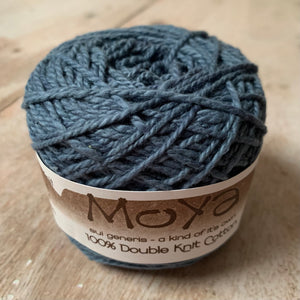 MoYa 100% Cotton DK - 50gram ball  - Blue Suede (Solids)