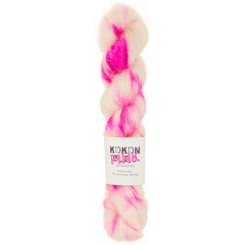 KOKON PINK - 2ply / Lace Weight Kidsilk - Speckle