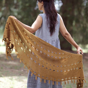 Hipster Shawl by Joji Yarn Kit - Dusty Pink